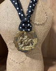Horse Pendant with Polka Dot Scarf