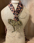 Horse with Cheetah Scarf