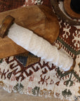 White and Cream Print Fabric Band