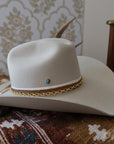Small Silver And Turqouise Hat Pin