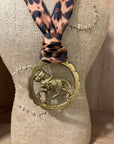 Horse with Cheetah Scarf