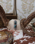 2 Stone Silver And Turquoise Hat Pin