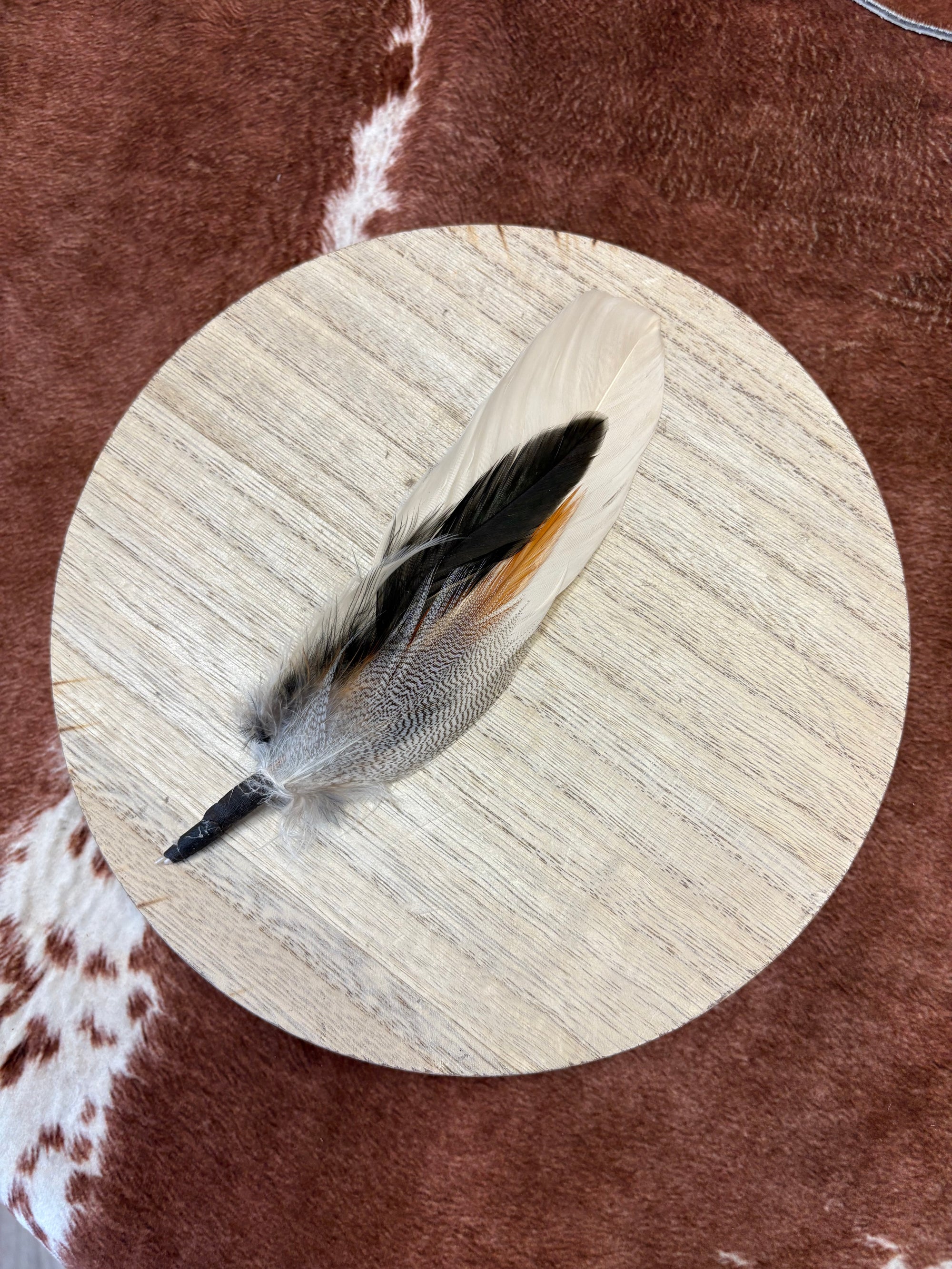 White with Neutrals Feather Bundle