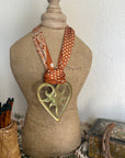 Heart with Orange Scarf
