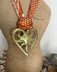 Heart with Orange Scarf