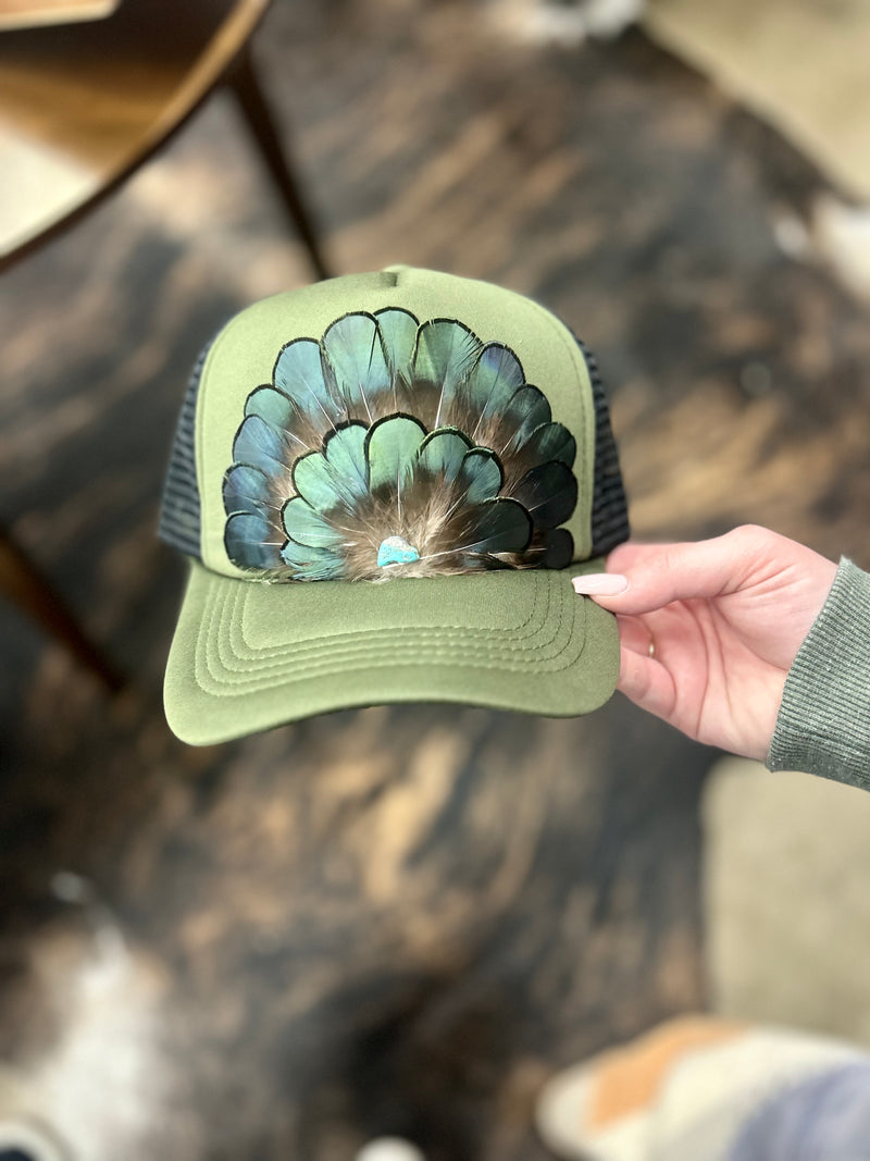 Feathered Trucker Hat