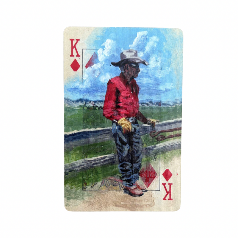 Hand Painted Hat Card