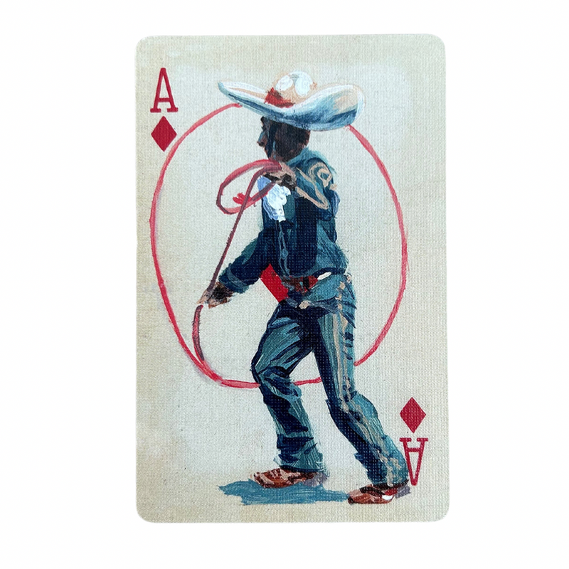 Hand Painted Hat Card