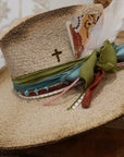 Turquoise and Gold Hat Chain