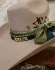 Beaded Gold Hat Chain