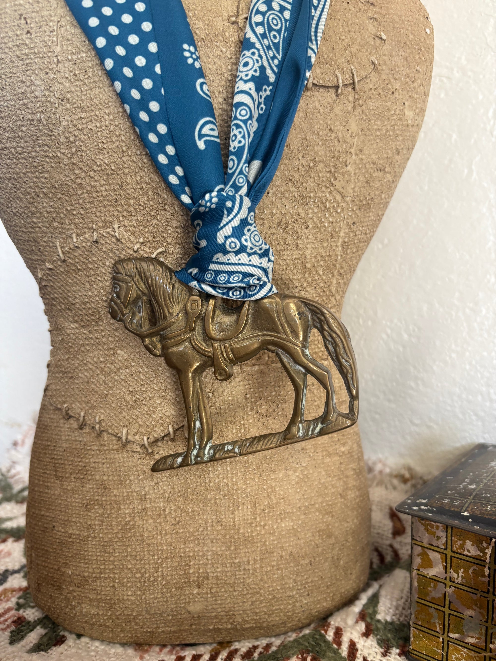 Full Horse with Blue Scarf