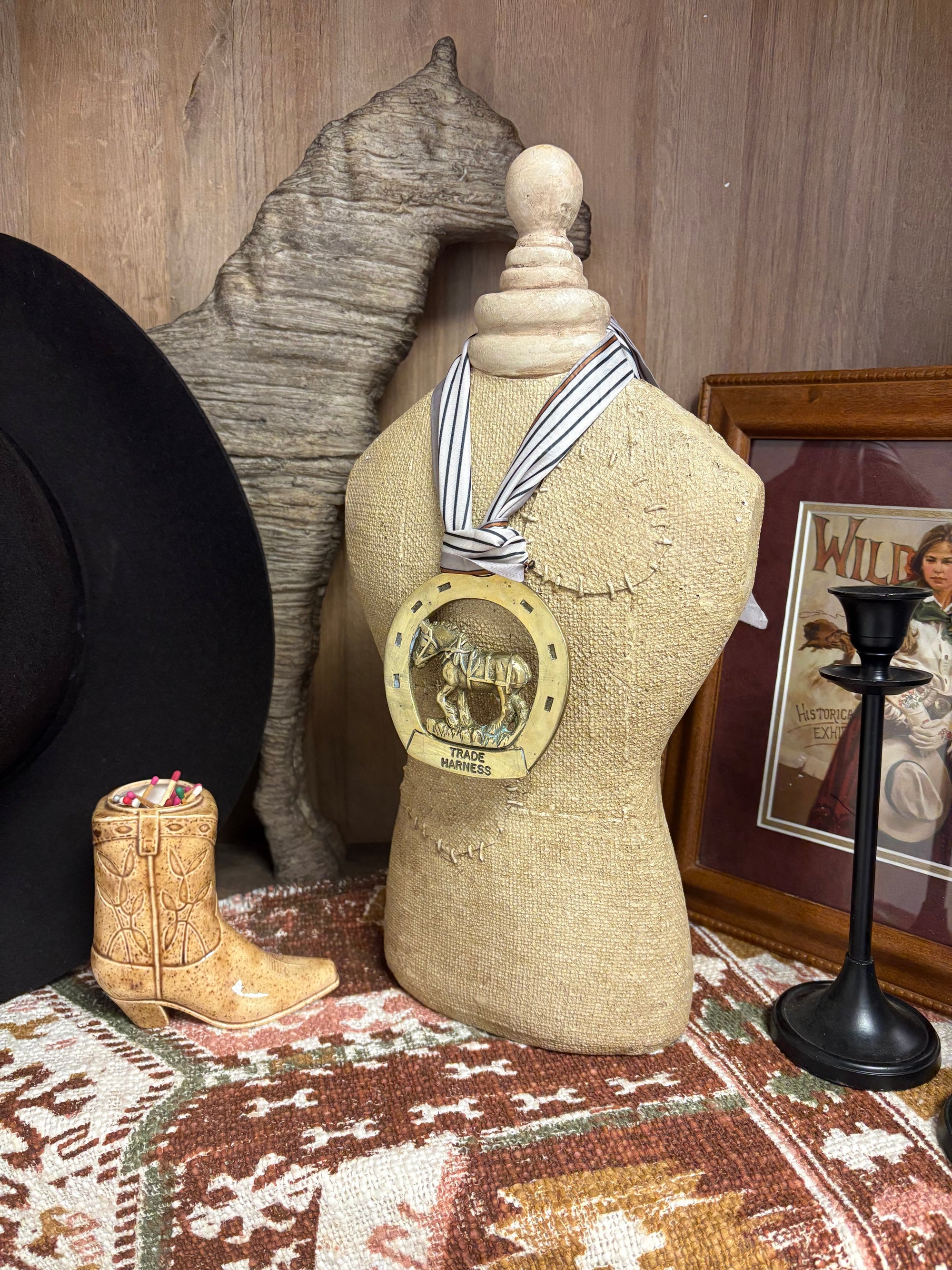 “Trade Harness” with Stripe Scarf