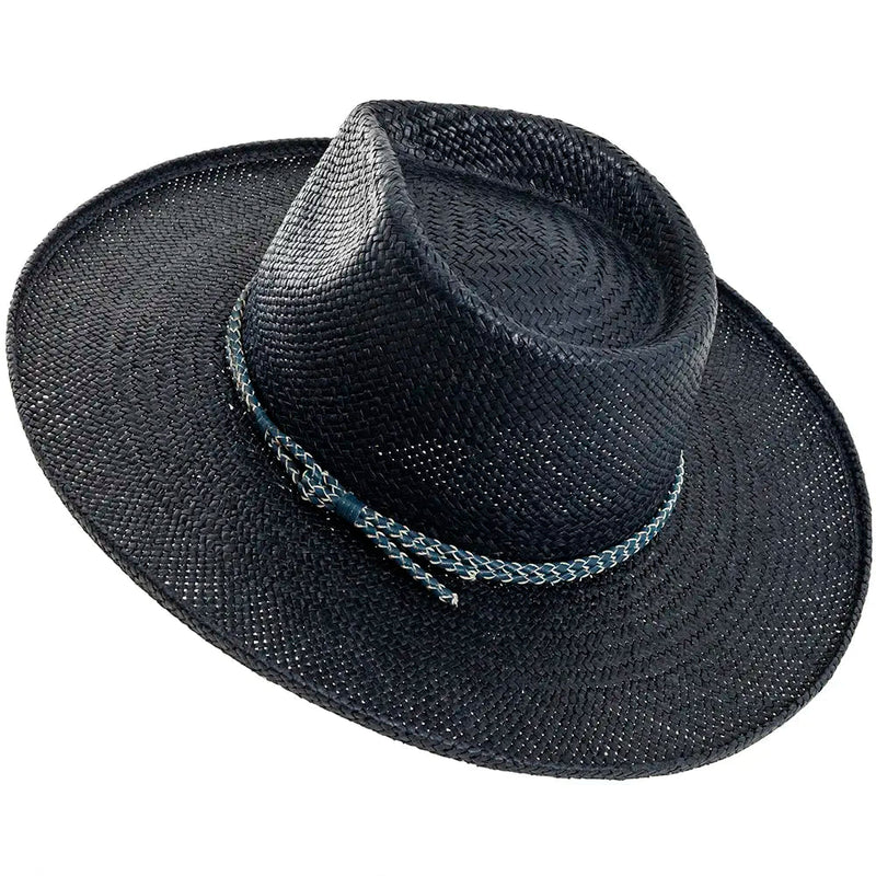 Hampton Pencil Brim Straw (Navy)