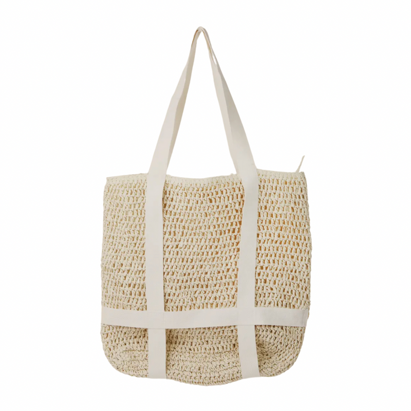 Straw Hat Carrying Tote